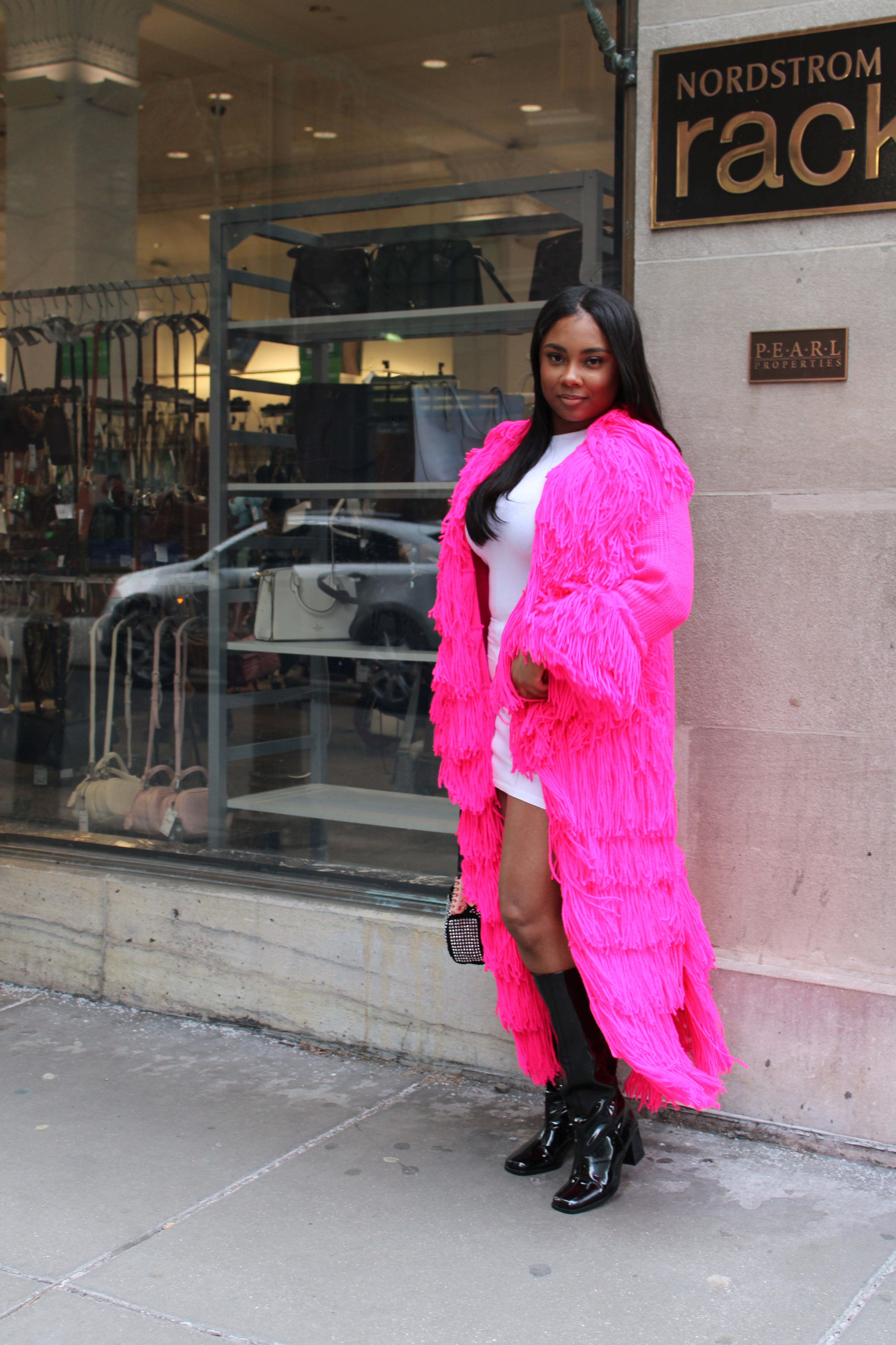 Sweetheart Fringed Sweater