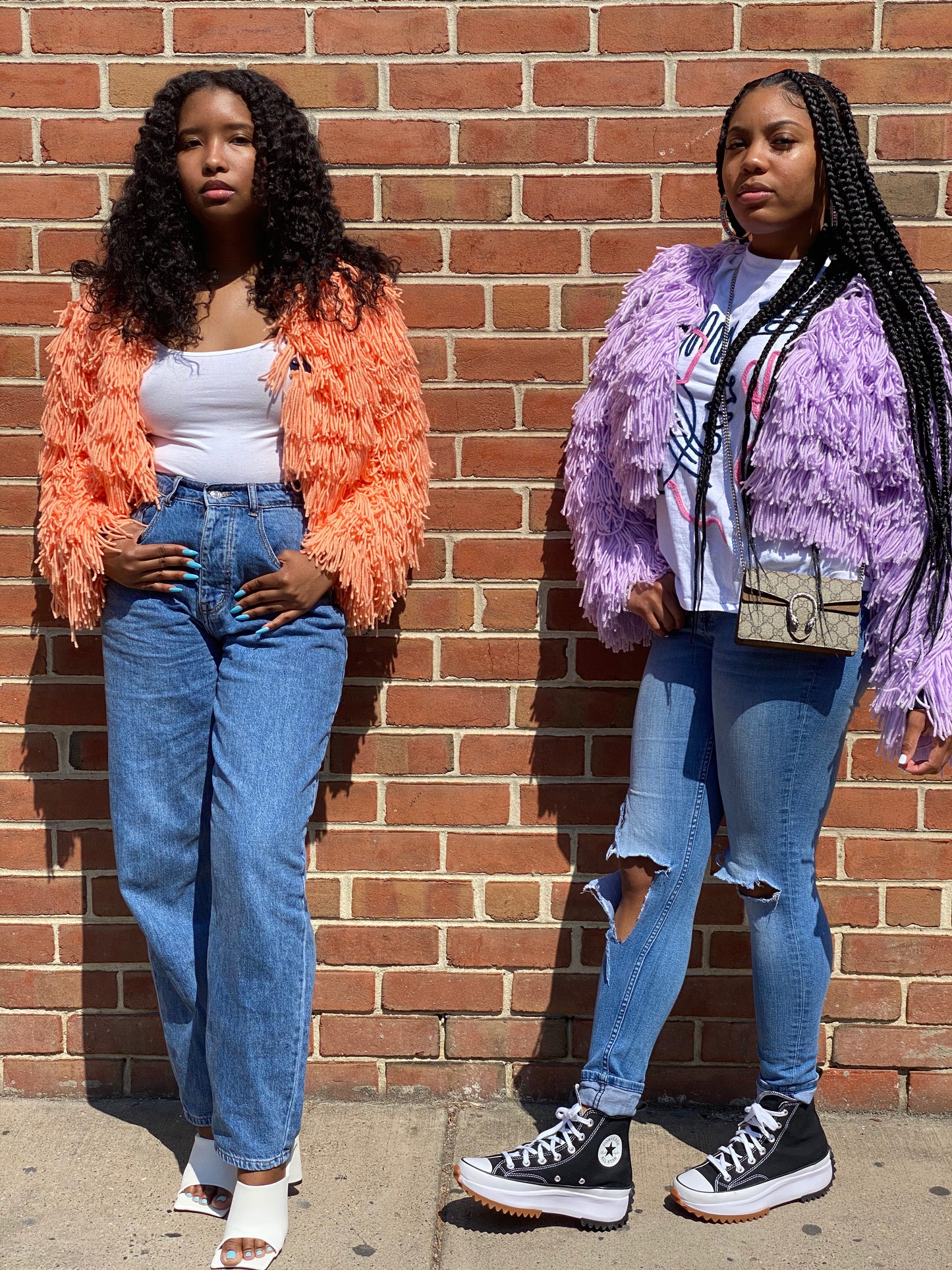 Purple Cropped Fringe